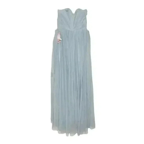 NEW! Birdy Grey CHRISTINA CONVERTIBLE DRESS in Dusty Blue Tulle Size Small - Picture 4 of 9